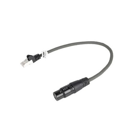 Digitale Via Cavo XLR XLR 3p (F) - RJ45 spina/e 0.30 m Grigio Scuro