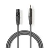 Cavo Audio XLR Bilanciato Femmina a 3 Pin XLR-Maschio da 3,5mm 1m