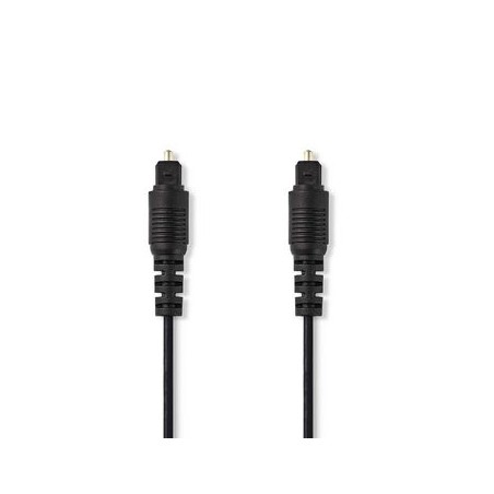 Cavo Audio Ottico | TosLink maschio - TosLink maschio | 1.0 m | Nero