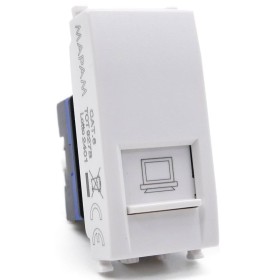 Connettore di rete RJ45 CAT6 bianco compatibile Vimar Arké