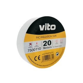 Nastro isolante 19mm 20m bianco Vito