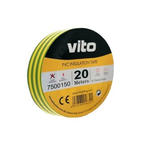 Nastro isolante 19mm 20m giallo-verde Vito