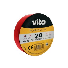 Nastro isolante 19mm 20m rosso Vito