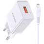 Caricabatterie USB Lightning ricarica rapida 5V/5A JB022