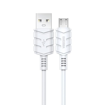 Cavo per ricarica e sincronizzazione microUSB 2m 2.4A bianco KSC-716