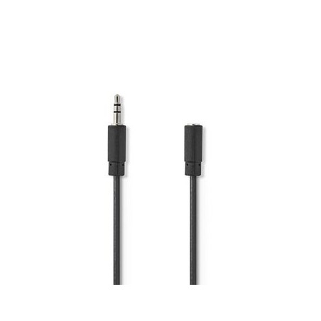 Cavo Audio Stereo Maschio da 3,5mm-Femmina da 3,5 mm 3m Nero