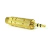 Adattatore Jack spina 3.5mm stereo presa 6.3mm stereo - dorato