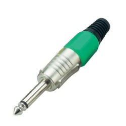 Connettore Jack 6.3mm mono - verde