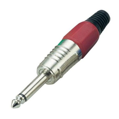 Connettore Jack 6.3mm mono - rosso