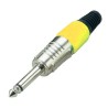 Connettore Jack 6.3mm mono - giallo