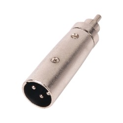 Adattatore XLR XLR 3p (M) - RCA Maschio Argento