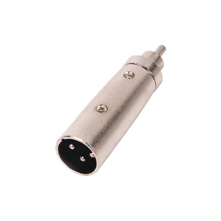 Adattatore XLR XLR 3p (M) - RCA Maschio Argento