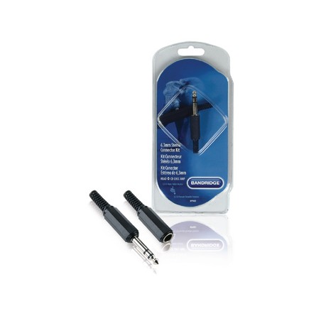 Kit Connettori Audio stereo Jack 6.35mm - maschio e femmina