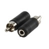 Adattatore Mono-Audio RCA Maschio - 3.5 mm Femmina Nero