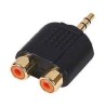 Adattatore Jack 3.5mm maschio - 2x RCA stereo