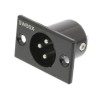 Connettore XLR 3-Pin Maschio Nero