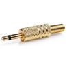 Connettore Jack Mono Maschio da 3,5mm confezione da 25 pezzi oro