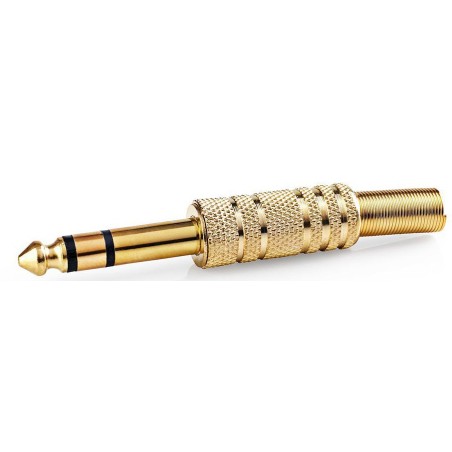 Connettore audio maschio 6.35mm oro confezione da 25pz