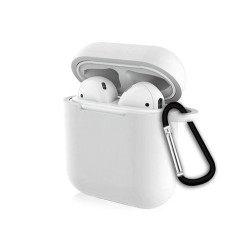 Cover protettiva in silicone per Airpods 1 & 2 (bianco)