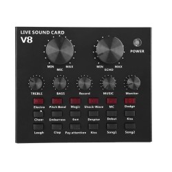 Sound Card V8 Scheda Audio Live Regolabile