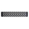 Pannello rack 24 XLR Femmina nero