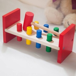 Tavolo da gioco con martello in legno Marionette Wooden Toys