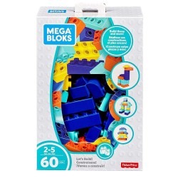 Costruzioni per Bambini Scatola da 60 Pezzi Mega Bloks FLY43 Fisher Price