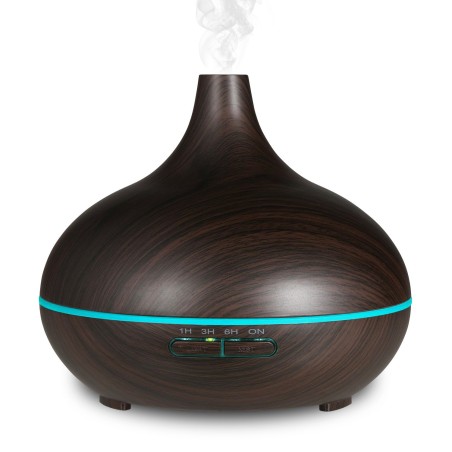 Diffusore di aromi ad ultrasuoni con timer colore legno scuro