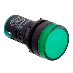 Indicatore luminoso da pannello 220V - verde