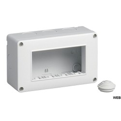 Box 4 moduli 12x8cm bianco compatibile Living International