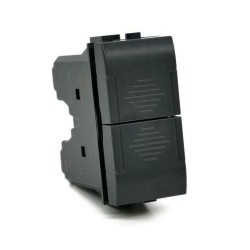 Doppio Pulsante 10A-250V nero compatibile con serie Living International