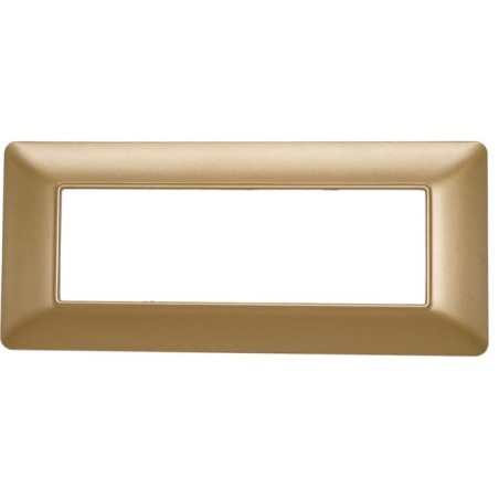 Placca in tecnopolimero 6P oro compatibile Matix