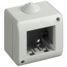 Box 2 moduli 6.5x8cm Bianco compatibile Vimar Plana