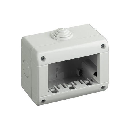 Box 3 moduli 10x8cm Bianco compatibile Vimar Plana