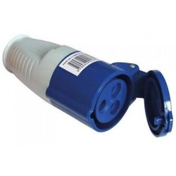 Presa volante industriale 220-250V IP44 3 poli - 2P+T 32A