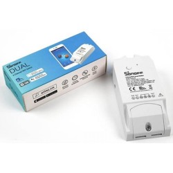 Interruttore smart wireless 2 contatti 100-240V 10-15A Sonoff DUALR2