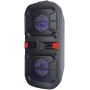 Cassa acustica 2x 4" 20W Batteria Effetti LED Bluetooth/SD/USB/Radio LiGE-A48