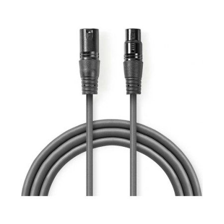 Cavo audio bilanciato XLR a 3 pin maschio-femmina 5m
