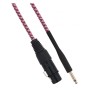 Cavo XLR Cannon femmina a Jack 6.35 maschio 5 metri Mono - Bianco/Fucsia