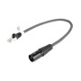 Cavo DMX Digitale XLR 3p (M) - RJ45 30cm Grigio Scuro