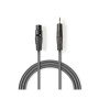 Cavo Audio XLR Bilanciato Femmina a 3 Pin XLR-Maschio da 3,5mm 1m