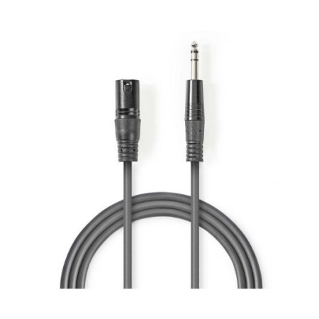 Cavo Audio XLR Bilanciato Maschio a 3 Pin XLR-Maschio da 6,35mm 3m
