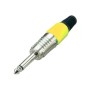 Connettore Jack 6.3mm mono - giallo