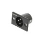 Connettore XLR 3-Pin Maschio Nero