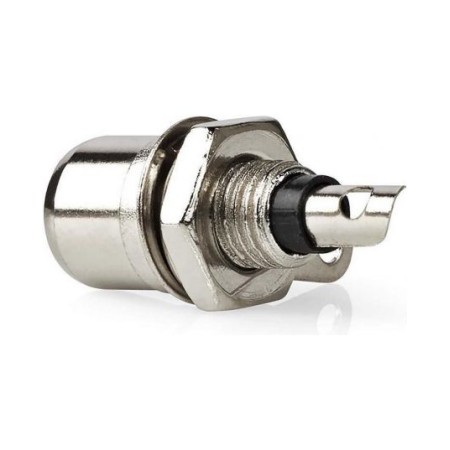 Connettore RCA maschio per cavo argento/nero confezione da 25