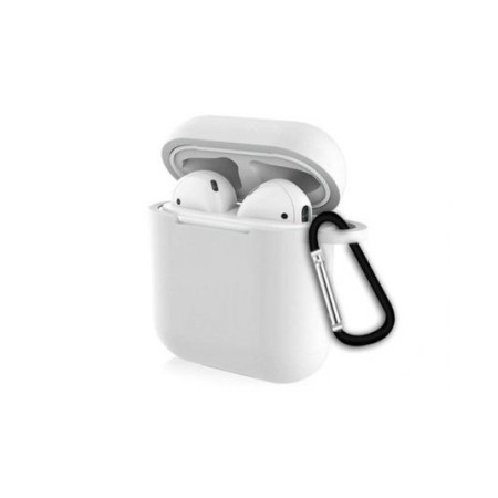 Cover protettiva in silicone per Airpods 1 & 2 (bianco)