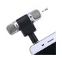 Microfono stereo snodabile 90° jack 3.5mm 4 poli per smartphone e tablet