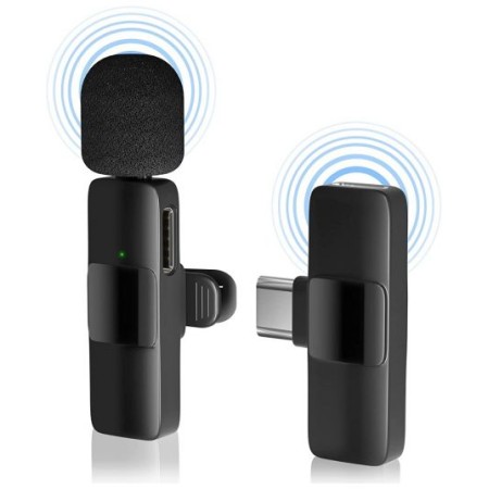 Microfono wireless 2.4Ghz connettore USB Type C