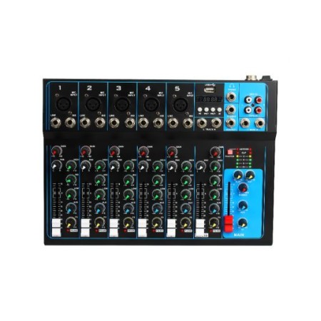 Mixer professionale 4/7 canali Bluetooth/USB/Stereo RCA