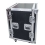 FLIGHT CASE 16U RACK 19" con ruote e doppio coperchio